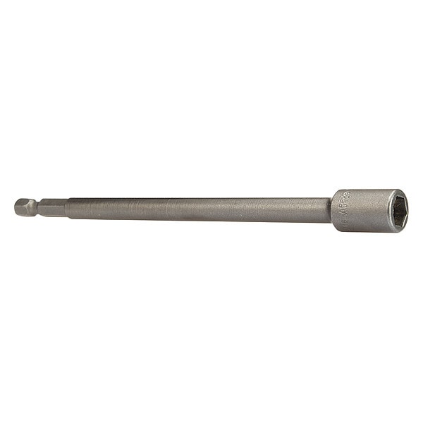 Nutsetter, 5/16"Hex, 6" L, Steel, Unfinished