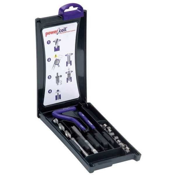 Free-Running Helical Insert Repair Kit, Helical Inserts, #10-24, Plain 18-8 Stainless steel