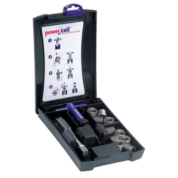 Free-Running Helical Insert Repair Kit, Helical Inserts, 1"-12, Plain 18-8 Stainless Steel