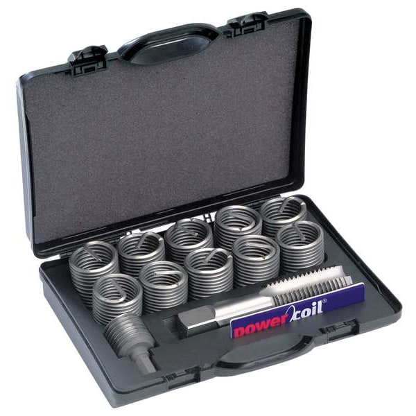 Free-Running Helical Insert Repair Kit, Helical Inserts, 1 1/2"-12, Plain 18-8 Stainless Steel