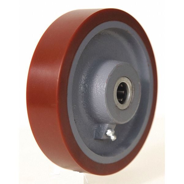 Caster Wheel, Plyurethane, 8 in., 2420 lb.