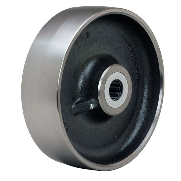 Castr Wheel, Steel, 10", 16,000 lb., Slvr
