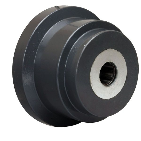 Caster Whl, Ductil Iron, 4-1/2 in., 3000 lb