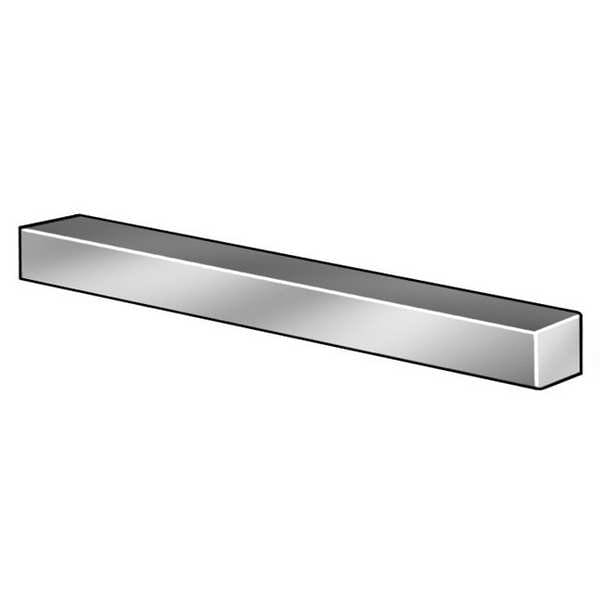 Undersized Key Stock, Carbon Steel, Plain, 1000 mm L, 8 mm W, 10 mm H