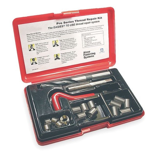 Free-Running Helical Insert Repair Kit, Helical Inserts, M10-1.50, M5-0.8, M6-1, M8-1.25, Plain