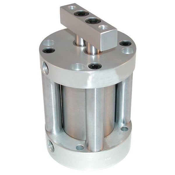 Air Cylinder, 1 1/2 in Bore, 1 in Stroke, Compact Double Acting, Stainless Steel .
