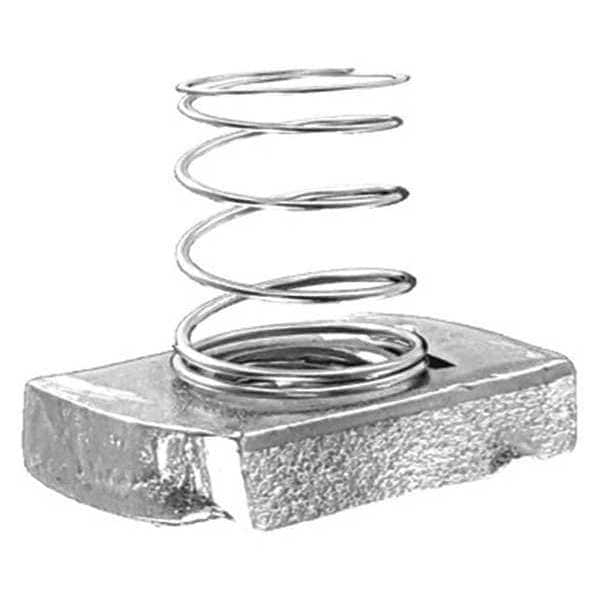 Channel Short Spring Nut, 1/2 In, PK25