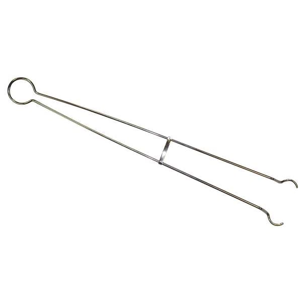 Julian Tongs, 18 In, Nickel Plated Steel