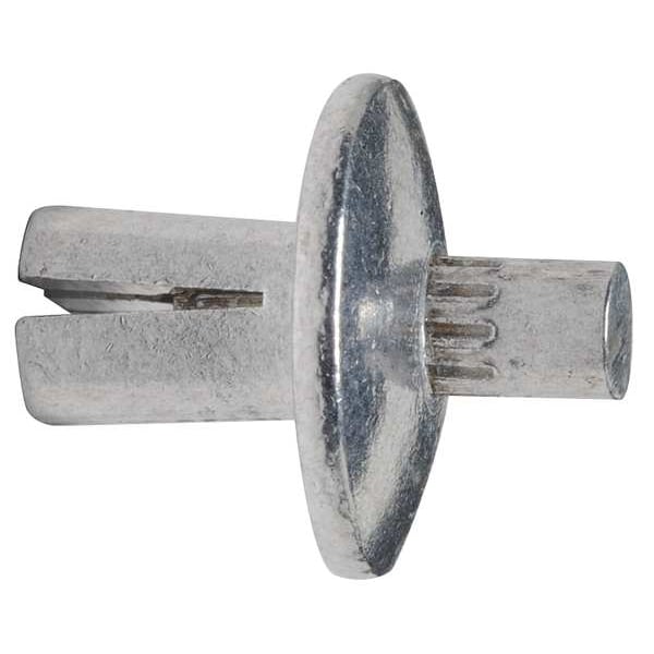 Nail Drive Anchor, 3/16" Dia., 9/32" L, Aluminum Plain, 500 PK