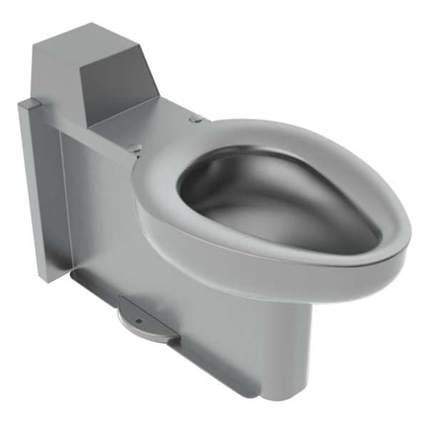 Prison Toilet, 1.6 gpf gpf, Not Applicable, Floor Mount, Stainless Steel