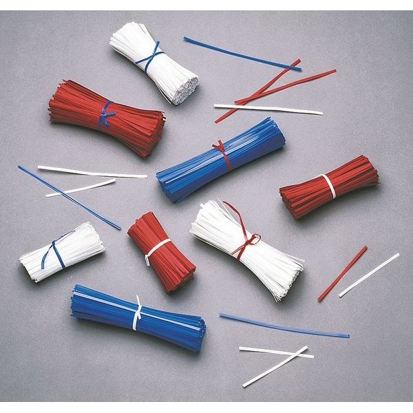 4" Wire In Plastic Twist Ties, Pk10000
