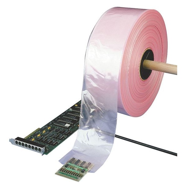 Poly Tubing, 4" x 1075 ft., 4 mil, Pink, None