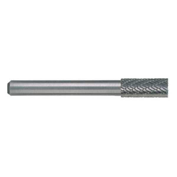 5/8x1/4 Hardened Steel Shank Double Cut Carbide SB-6 Cle-Line 1846 Cylindrical Bur w/ End Cut