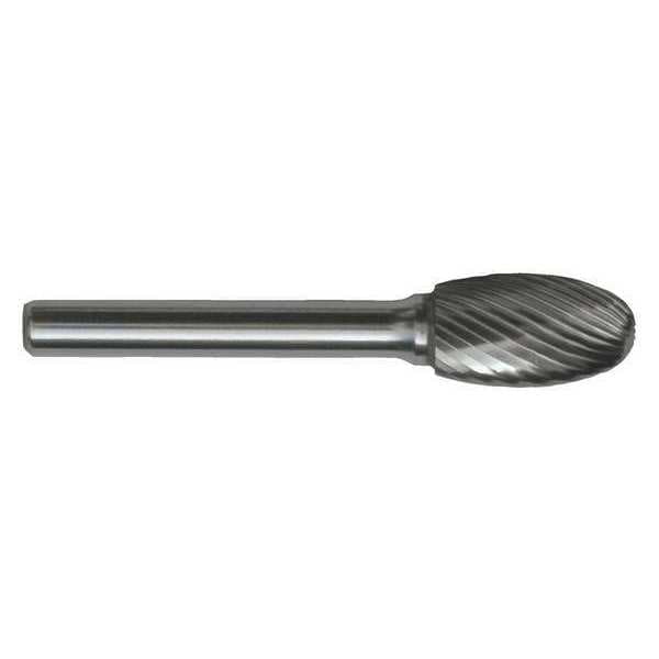 1/4x1/8 Hardened Steel Shank Standard Cut Carbide SE-51 Cle-Line 1851 Egg Shaped Bur