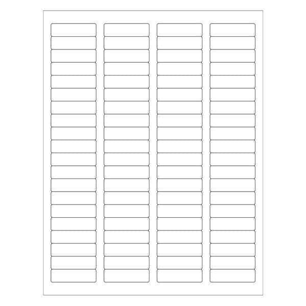 Tape Logic Weather-Resistant Laser Labels, 1 3/4" x 1/2", White, PK8000
