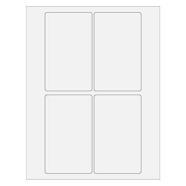 Tape Logic Laser Labels, Rectangle, 3" x 5", White, PK400