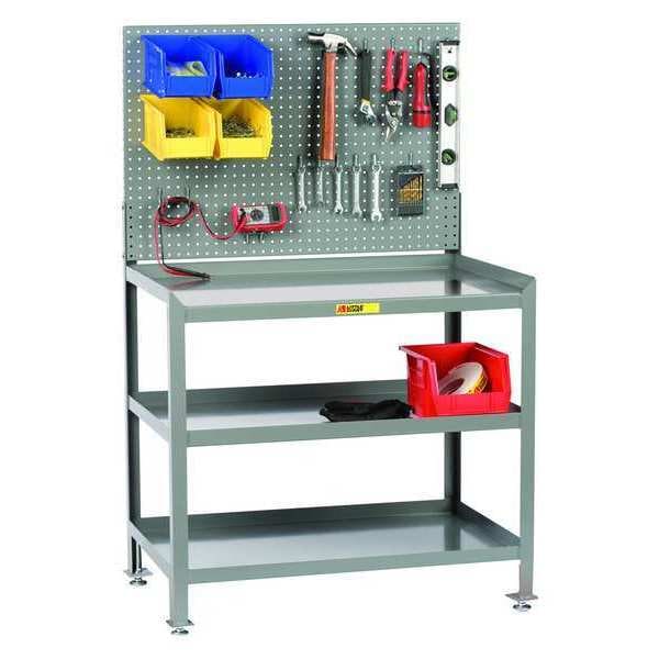 Steel Workstation, Pegboard Panel, 24x36"