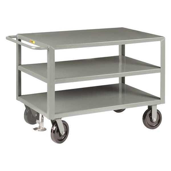Heavy-Duty Shelf Truck, 5000 lb., 24 x 36", Steel, 5000 lb Load Capacity, 3 Shelves, 41 1/2 in L