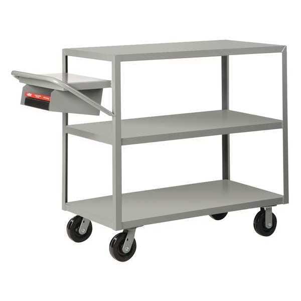 Multi-Shelf Order Picking Truck, 30 x 60", Steel, 3600 lb Load Capacity, 3 Shelves, 45" H