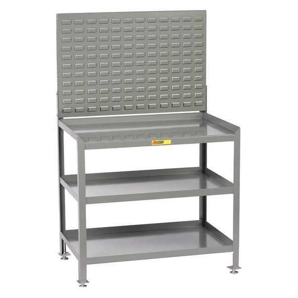 Steel Workstation, Louvered Panel, 24x36"