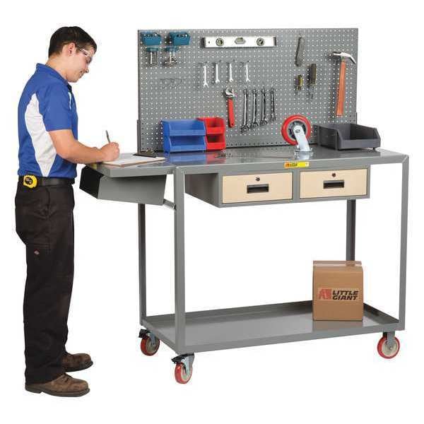 Mobile Workstation, Work Height, 24 x 36"