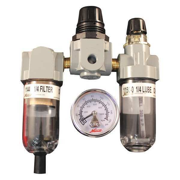 Deluxe FRL Trio, 1/4" NPT