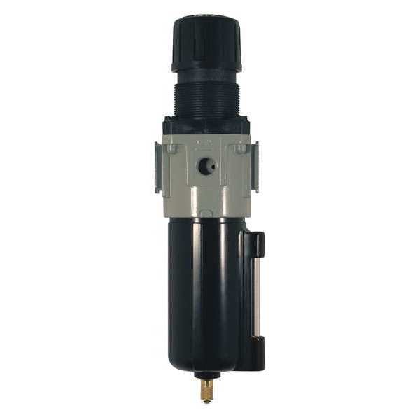 Mtl Piggyback Filter Regulator, 3/8" NPT