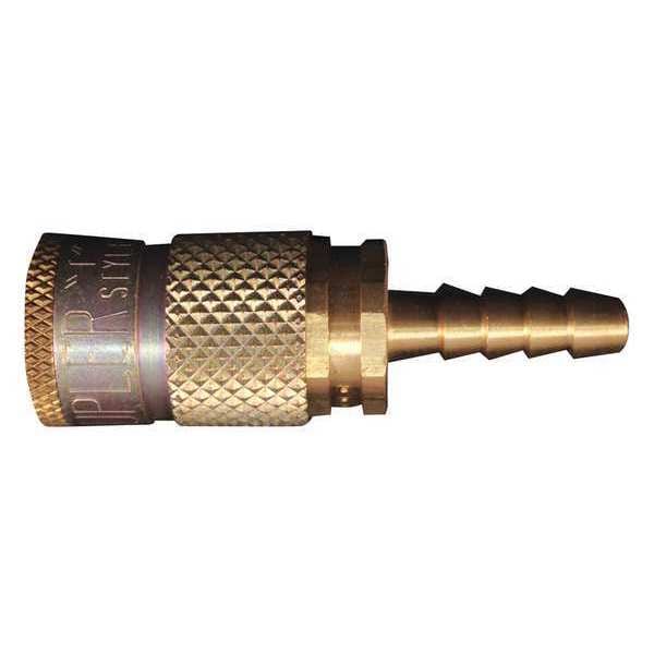 T Style Coupler, 1/4" Hose Barb, PK10
