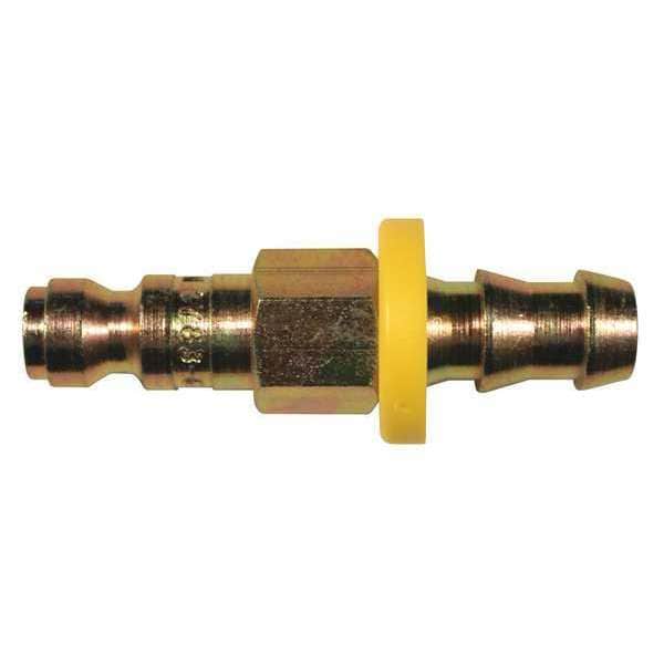 T Push-Lock Plug, 3/8"Hose Barb, PK10