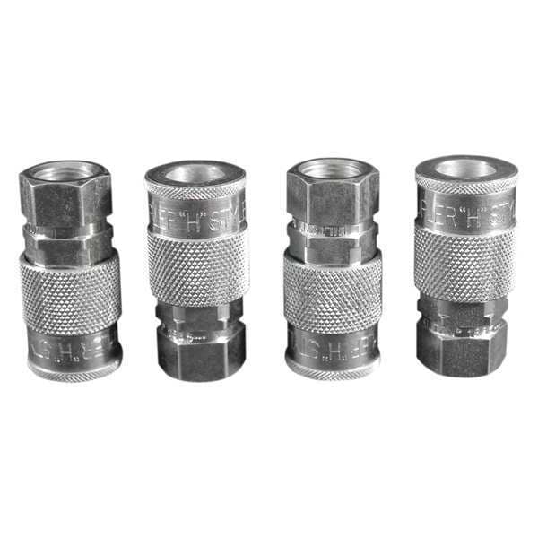H Style Coupler, 3/8" FNPT, PK4