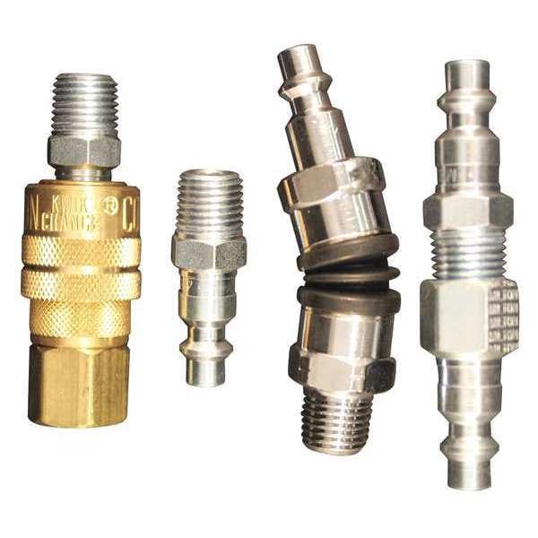 M Style Swivel Coupler and Plug Kit, 6Pc