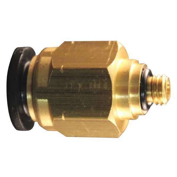 PTC Tube Fitting, 10-32 NPT, 1/4" OD, PK10, Nylon, 10 PK
