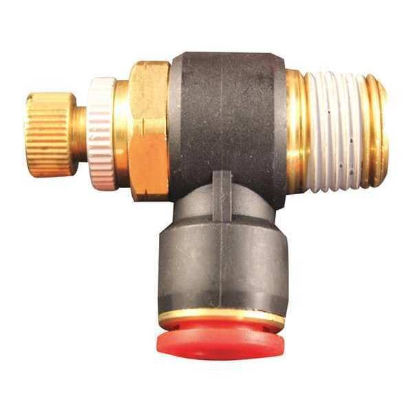 PTC Meter In, 1/2" MNPT, 3/8" OD, PK5, Nylon, 5 PK