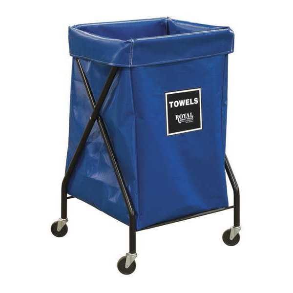 X-Frame Cart, 6 Bu, BL Vinyl, Towels