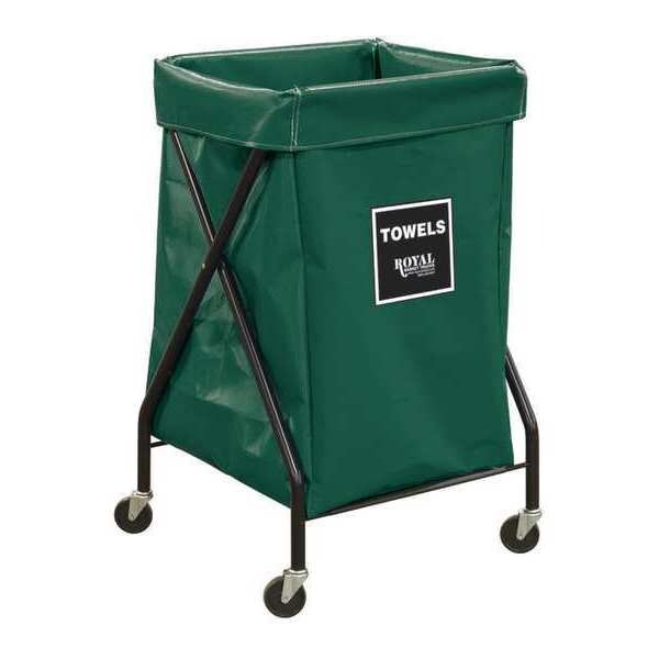 X-Frame Cart, 6 Bu, GN Vinyl, Towels