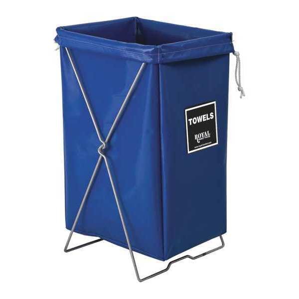Hamper Kit, Blue Vinyl, Towels