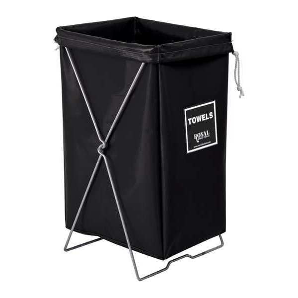 Hamper Kit, Black Vinyl, Towels