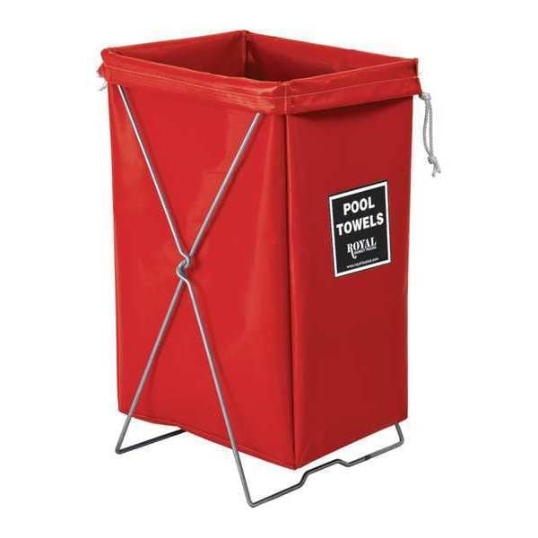 Hamper Kit, Red Vinyl, Pool Towels