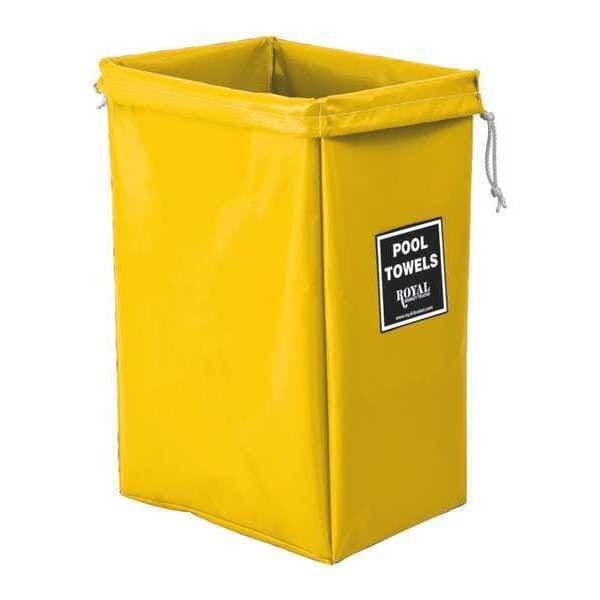 Hamper Bag, Yellow Vinyl, Pool Towels