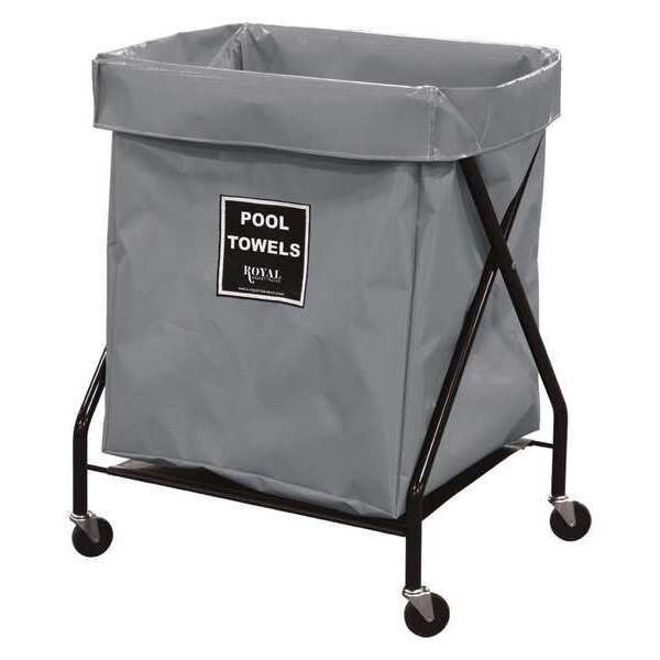 X-Frame Cart, 8 Bu, GR Vinyl, Pool Twl
