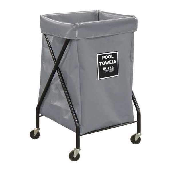 X-Frame Cart, 6 Bu, GR Vinyl, Pool Twl