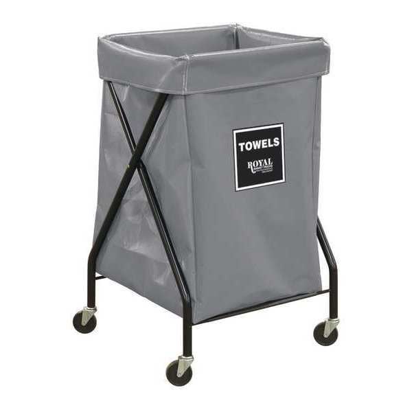 X-Frame Cart, 6 Bu, GR Vinyl, Towels