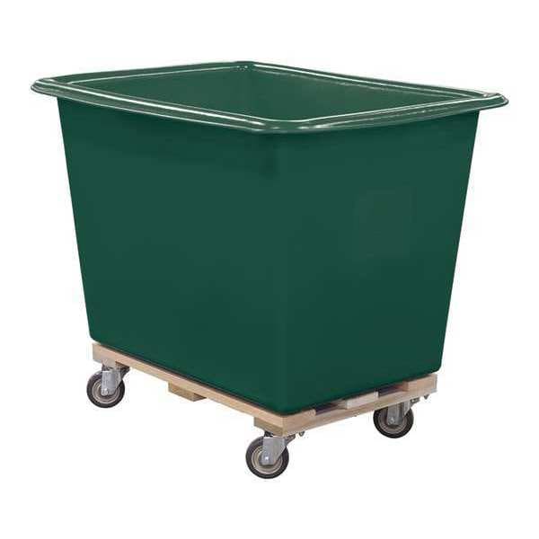 Poly Truck, 18 Bu, Green, Wood Base