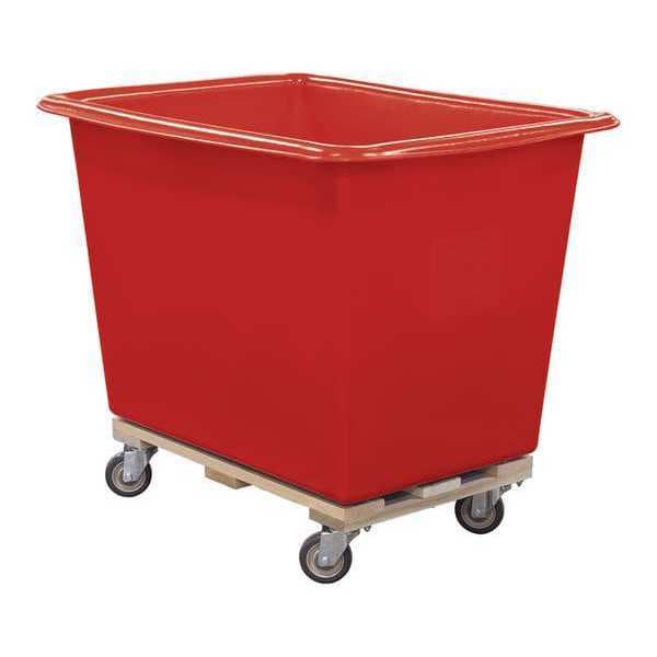 Poly Truck, 18 Bu, Red, Wood Base
