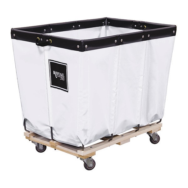 Perm Truck, 6 Bu, White, Wood Base