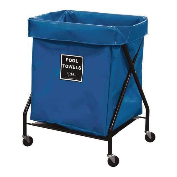 X-Frame Cart, 8 Bu, BL Vinyl, Pool Twl