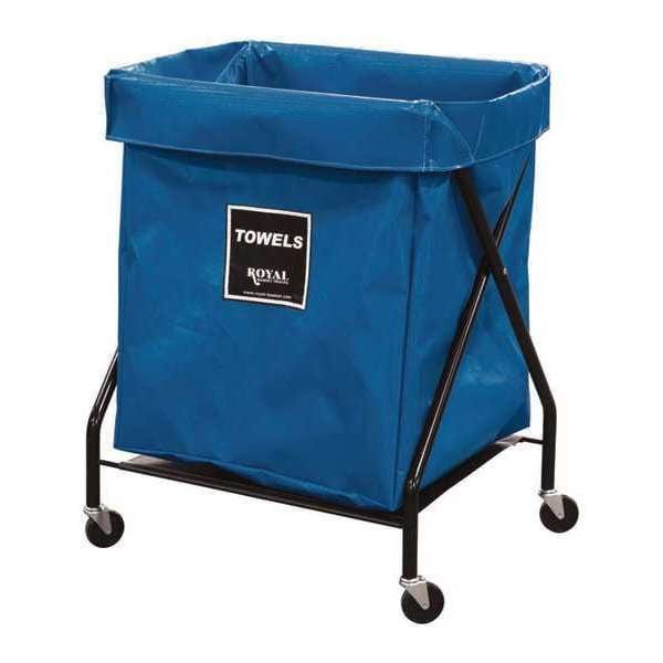 X-Frame Cart, 8 Bu, BL Vinyl, Towels