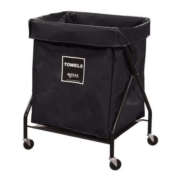 X-Frame Cart, 8 Bu, BK Vinyl, Towels