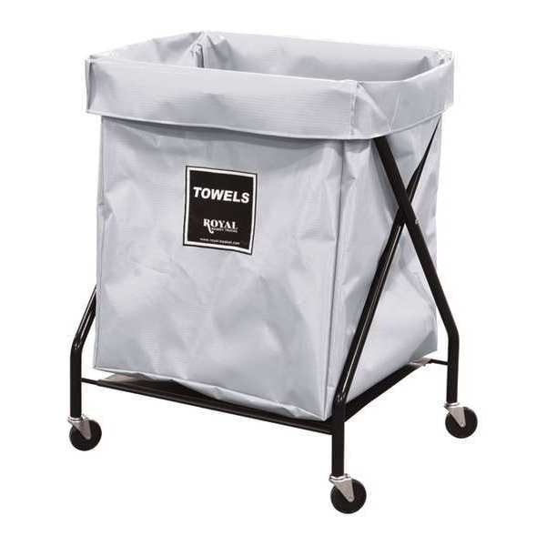 X-Frame Cart, 8 Bu, WH Vinyl, Towels