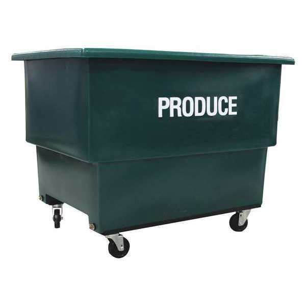 Produce Cart, 26 Cu ft., Green, W/Shlf